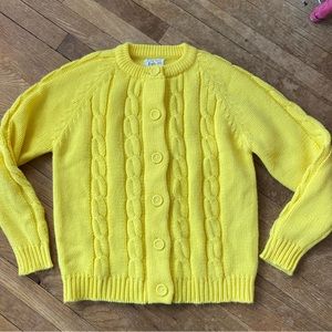 60s yellow cardigan